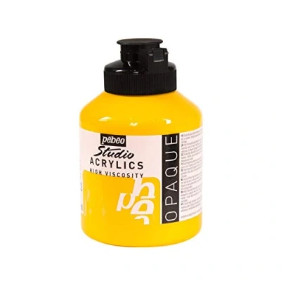 Obrázek Pébéo Studio akrylová barva, 500 ml, středně kadmiová/žlutá, 171023, imitace kadmiová žlutá