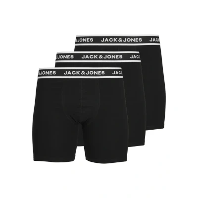 Obrázek Jack &amp; Jones Jacsolid Boxer Briefs 3 PACK Úzké boxerky, Muži, Velikost: Medium, Black