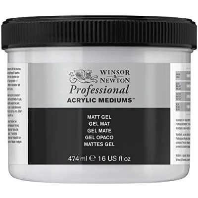 Obrázek Winsor &amp; Newton 3050915 Matný gelový malířský prostředek, snižuje lesk akrylové barvy 474 ml květináč