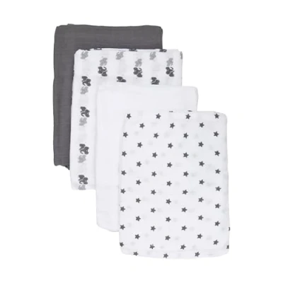 Obrázek Care Dětské šátky ze 100% bavlny (balení 4 ks), Stone Grey (146)