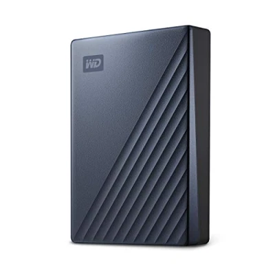 Obrázek WD Externí pevný disk My Passport Ultra 6 TB (mobilní úložiště, kovové pouzdro, software ke stažení, automatické zálohování, ochrana heslem) půlnoční modrá kompatibilní s PC, Xbox a PS4