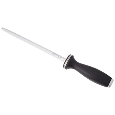 Obrázek ZWILLING Ocílka z rýhované, vysoce karbonizované a tvrzené chromované oceli, délka: 23 cm, plastová rukojeť s očkem pro zavěšení, černá [Made in Germany]
