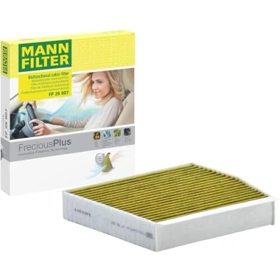 Obrázek MANN FILTER FP 26 007/1 Interiérový filtr FreciousPlus biofunkční pylový pro pravostranné řízení osobních automobilů