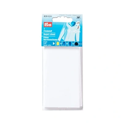 Obrázek Prym 929524 Köper (žehlení) 12 x 45 cm bílá, bavlna, 40 10 cm, 1 kus