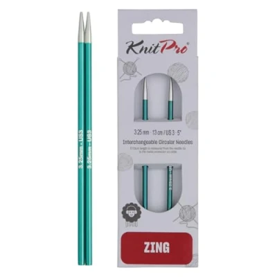 Obrázek KnitPro KP47512 K47512 Austauschbare Strickspitzen, Metal, Grün, 11.5cm / 3.25mm