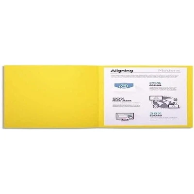 Obrázek Exacompta Balení 410005E (se 100 kryty na dokumenty Forever, z recyklovaného kartonu 250 g, DIN A4, 21 x 29,7 cm) kanárkově žlutá