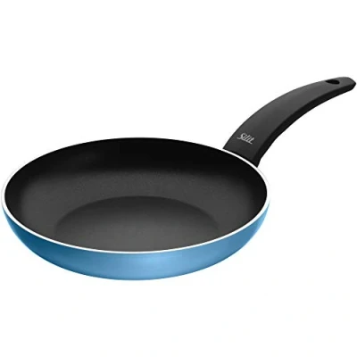Obrázek Silit Pánev Belluna, indukční, 24 cm, potažená hliníkem, plastová rukojeť, pro šetrné smažení, modrá
