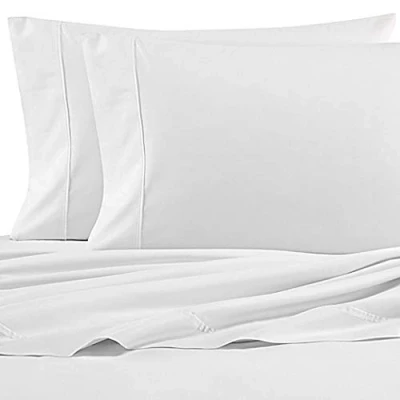 Obrázek Nautica Bettwäsche Set für Queensize Bett, Baumwoll Perkal Set, frisch und kühl, leicht atmungsaktiv (Weiß, Queen Size Bett)