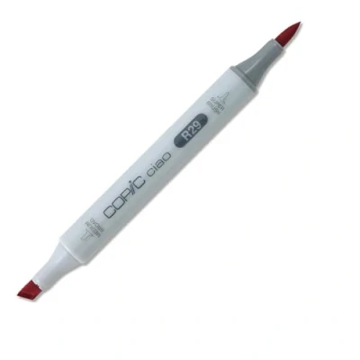 Obrázek COPIC Ciao Marker Typ R 29, rtěnka Red, univerzální zvýrazňovač rozvržení, se středně širokým a štětcem