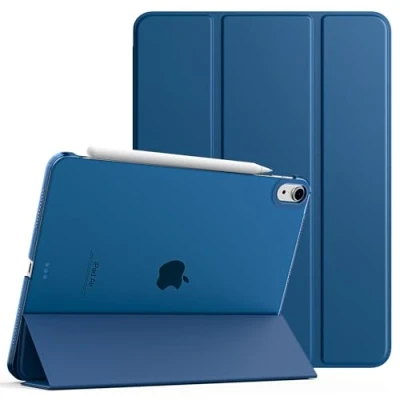 Obrázek TiMOVO pro iPad Air 11 palců pouzdro M2 2024, 6 pouzdro, 5/4. Generation (2022/2020), štíhlé ochranné s transparentní zadní stranou, auto spánek/probuzení Case, šedá