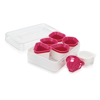 Obrázek Tescoma Delicia Ausstechformen für Frollini Geometrisch, 6 Stück, Rosa/Weiß
