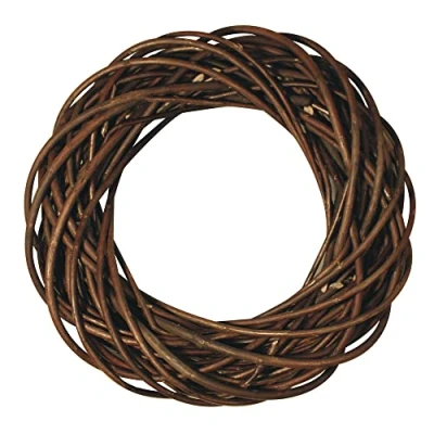 Obrázek Rayher Hobby 65007000 neloupaný vrbový věnec, cca 25 cm ø, výška 6 cm, adventní věnec na dveře, přírodní kroužek, z vrby