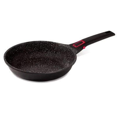 Obrázek Baumalu 383600 Bratpfanne, 20 cm, Granit Pro, geschmiedetes Aluminium, Schwarz