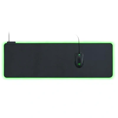 Obrázek Razer Goliathus Extended Chroma extra velká měkká XXL herní podložka pod myš s RGB osvětlením (držák kabelu, látkový povrch, prošívaný okraj, optimalizovaná pro všechny myši) černá