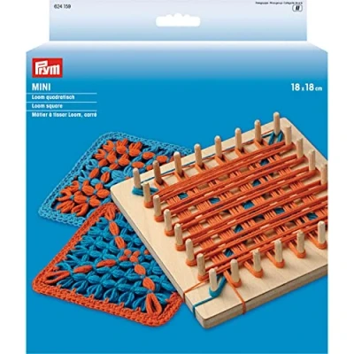 Obrázek Prym 624159 Loom Mini čtvercový 18 x cm, dřevo, vícebarevný, 21 3, 2 cm