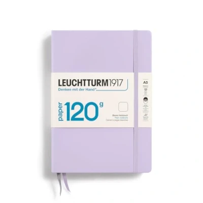 Obrázek LEUCHTTURM1917 370337 Poznámkový blok Medium (A5) 120 g/m² Paper Edition, Hardcover, 203 očíslovaných stran, fialový, prázdný