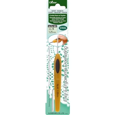 Obrázek Clover 1022 háčkovací jehel Soft Touch 1,25 mm