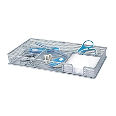 Obrázek Wedo 651654 pouzdro na psací potřeby Office (4 přihrádky s práškovým nástřikem, 29 x 16 4 cm) stříbrné