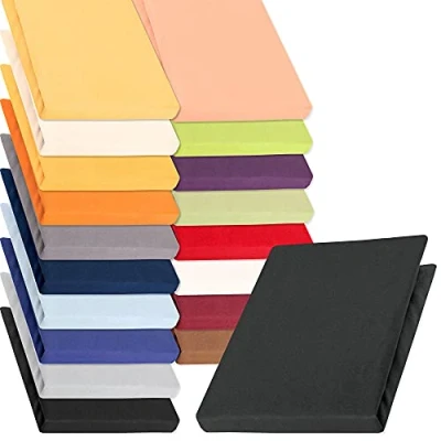 Obrázek napínací jersey prostěradlo pro kontinentální (boxspring) avodní postele, kvalitní mako bavlna (mako jersey) 160 g/m², klasické na vysoké matrace, značka aqua textil, série PUR