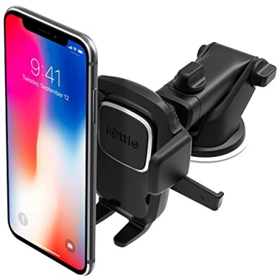 Obrázek iOttie Easy One Touch 4Auto držák na přístrojovou desku a čelní sklo pro iPhone XS Max R 8 Plus 10 W Samsung Galaxy S10 E S9 S8 Edge, upozornění 9