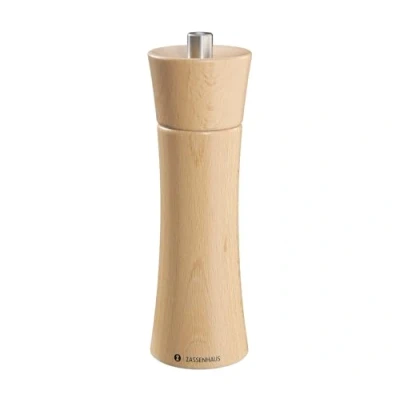 Obrázek Mlýnek na sůl Zassenhaus Frankfurt 18 cm, bukové dřevo, precizní mlýnek, perfektní chuť, mnohostranně použitelný, ideální pro použití soli, pepře a jiných koření