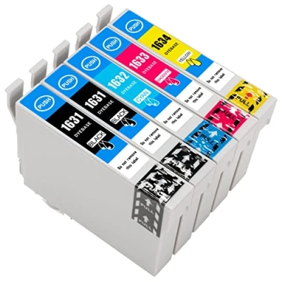 Obrázek ESMONLINE Epson 16 sada 5 kusů multipack kompatibilní náplně do tiskárny jako náhrada pro XL Workforce WF 2760DWF 2750DWF 2660DWF 2650DWF 2630WF 2540WF 2530WF 2520NF 2510WF 2010W