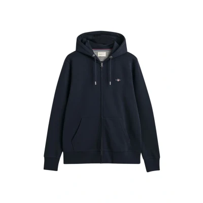 Obrázek GANT Shield FULL ZIP Hoodie Mikina na zip, Muži, Velikost: XXL, Evening blue