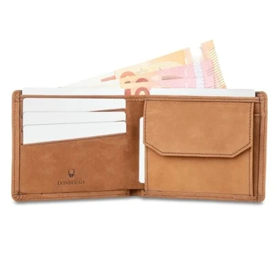 Obrázek DONBOLSO Slim Wallets Verona, hnědá Vintage, Vintage
