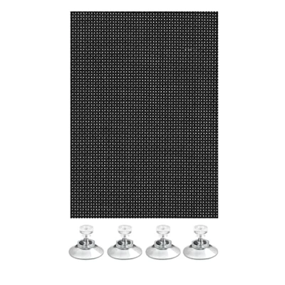 Obrázek GARDINIA ochrana proti slunci na okna (také střešní okno), flexibilní do auta, propustnost světla, vč. 4 přísavek, 40 x 80 cm, černá