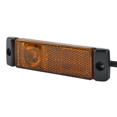 Obrázek HELLA 2PS 008 645 601 Boční obrysové světlo LED 24 V nástavba barva světelného kotouče: žlutá světla: kabel: 150 mm Konektor: Quick Link 2pólová vlevo/vpravo