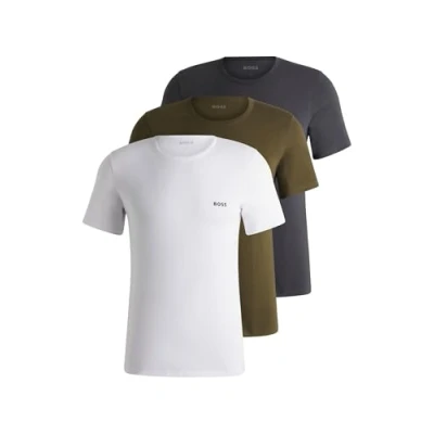 Obrázek BOSS Classic 3 PACK Tílko, Muži, Velikost: Small, White/grey/green