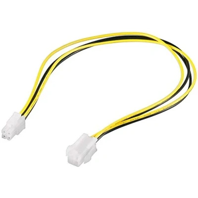 Obrázek PremiumCord Interní síťový kabel kn 17; 4pólový prodlužovací P4 0,37 m