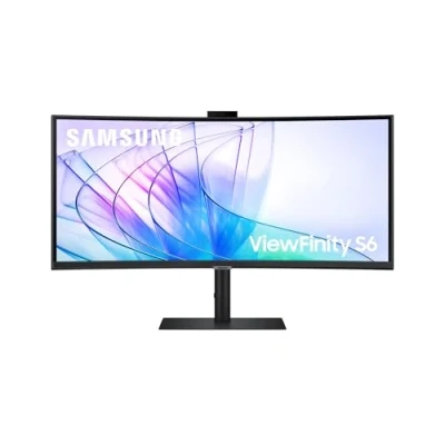 Obrázek Samsung ViewFinity S65VC Curved High Resolution Monitor s reproduktory a webkamerou, 34&quot;, VA panel, 3 440 x 1 pixelů, obnovovací frekvence 100 Hz, doba odezvy 5 ms, USB C 90W nabíjením, otočný