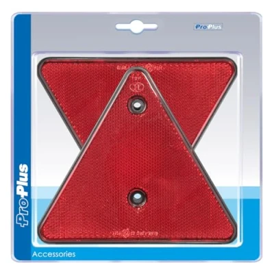 Obrázek ProCar ProPlus 343751S Dreieck Reflektor, Rot/Schwarz, 2 Stück