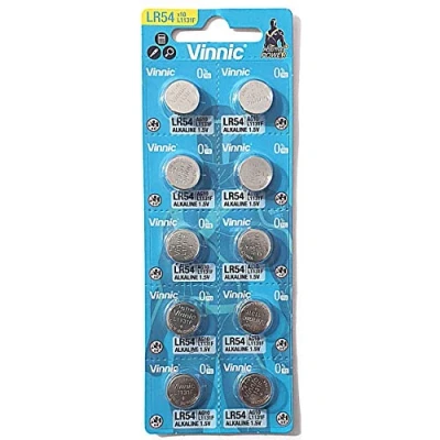 Obrázek Vinnic AG10 L1131 189 V10GA RW89 D189 alkalické baterie pro hodinky, kalkulačky, hračky, lasery, teploměry a jiné elektronické předměty, 10 kusů