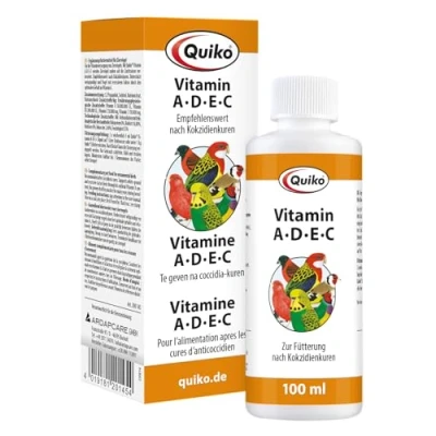 Obrázek Quiko Vitamín A D E C 100 ml zásobování vitamínem pro okrasné ptáky