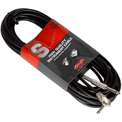 Obrázek Stagg 18109 kabel k nástroji (10 m, 1 x úhlová svorka, 1x jack 6,3 mm)