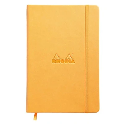 Obrázek Rhodia 118768C Web Notebook (DIN A5, 14,8 x 21 cm, slonová kost, linkovaný, dot grid, 90 g, 96 listů) 1 kus oranžový