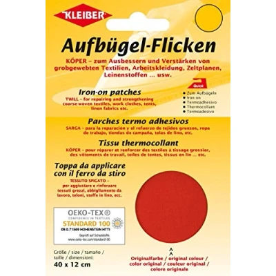Obrázek Brhlíci 40 x 12 cm velký Ausbesserungsflicken z bavlny, Červená