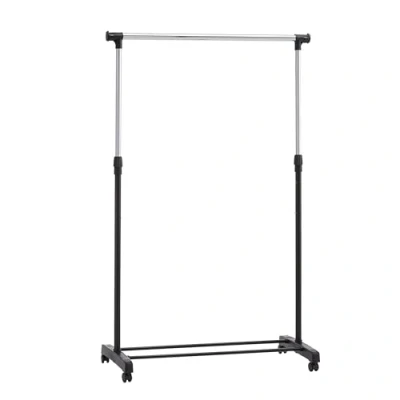 Obrázek Amazon Basics Tyč na šaty s kolečky, chrom, (91,5 145) x 42 (134 161) cm (D Š V)