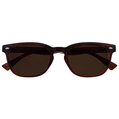 Obrázek UV Reader hnědé brýle na čtení sluneční UV400 Designer styl pánské ženy UVSR015 +2,50