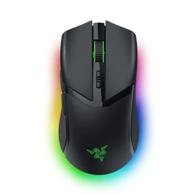 Obrázek Razer Cobra Pro individuálně přizpůsobitelná bezdrátová herní myš Chroma RGB (10 přizpůsobitelných tlačítek, chromové osvětlení s 11 zónami, optický senzor Focus 30 K) černá