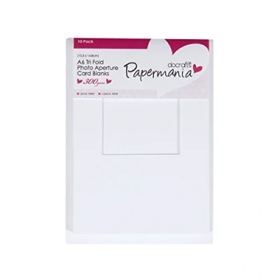 Obrázek Papermania PMA150107 Passepartoutkarten, mit Öffnung quadratisch 300 g/m² A6 weiß