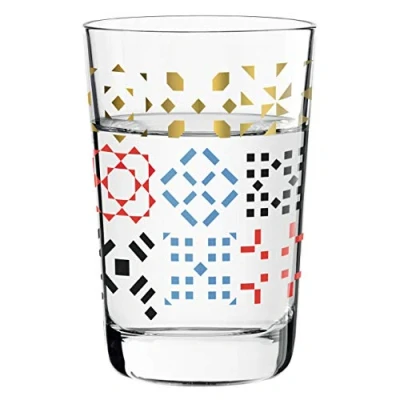 Obrázek RITZENHOFF Next Shot sklenička na pálenku od Nuno Ladeiro, z křišťálového skla, 40 ml, zlatá, černá, červená, modrá