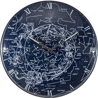 Obrázek NeXtime Nástěnné hodiny dětské &quot;MILKY WAY DOME&quot;, tiché, kulaté, svítící ve tmě, ø 35,6 cm
