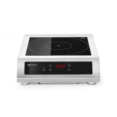 Obrázek HENDI indukční varná deska, model 3500 D XL, vhodný pro pánve s průměrem ø160, ø300 mm, výškově nastavitelné nohy, 230 V, W, 390 x 500 (V) 120 m, nerezová ocel, w