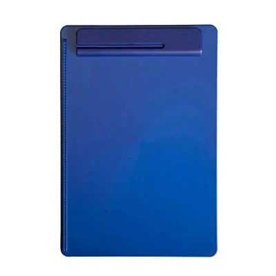 Obrázek MAUL Clipboard A4 MAULgo uni psací prkénko ve formátu DIN Moderní blok s držákem na tužky a kuličkové pero ideální podložka pro všední den v kanceláři univerzitě modrá