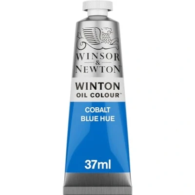 Obrázek Winsor &amp; Newton 1414179 Winton, jemná kvalitní olejová barva 37 ml tuba s rovnoměrnou konzistencí, odolná vůči světlu, vysoká krycí síla, bohatá na barevné pigmenty kobaltově modrý barevný odstín