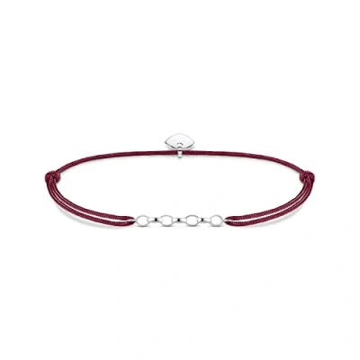 Obrázek Thomas Sabo Dámský náramek Charm Little Secret Club 925 sterlingové stříbro LS048 173 19 L20v, 925, nylon, Bez kamene