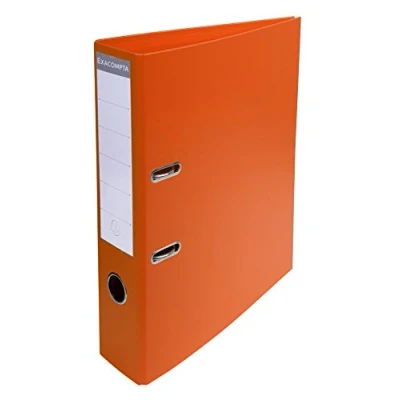 Obrázek Exacompta 53744E 1 Pořadač s pákovou mechanikou A4 Prem&#039;Touch zadní strana 70 mm Mechanika 75 Vnější rozměry: 32 x 29 7 cm Složitelný formát Barva: Oranžová